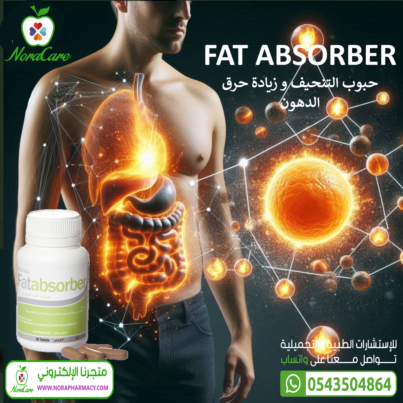 FATABSORBER اقراص حرق الدهون و تنحيف البطن - الصورة 3