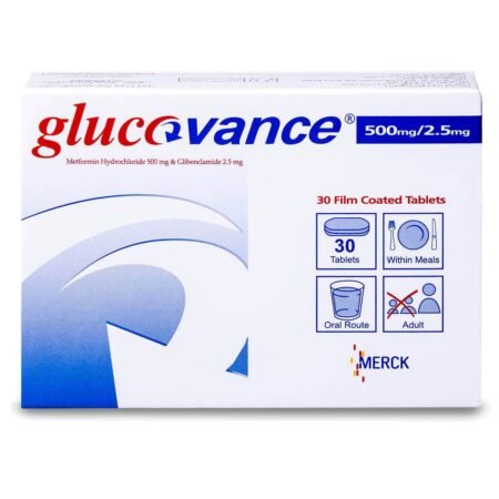 GLUCOVANCE 500 / 2.5 MG جلوكوفانس
