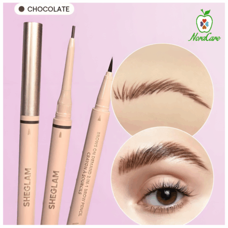 ⁦SHEGLAM قلم حواجب 2 في 1 من Brows On Demand⁩ - الصورة ⁦2⁩