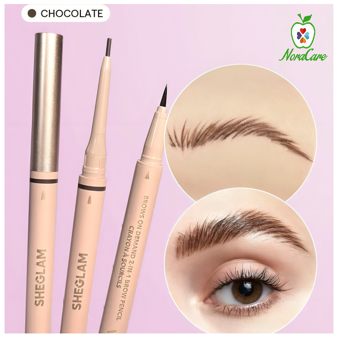 SHEGLAM قلم حواجب 2 في 1 من Brows On Demand - الصورة 2