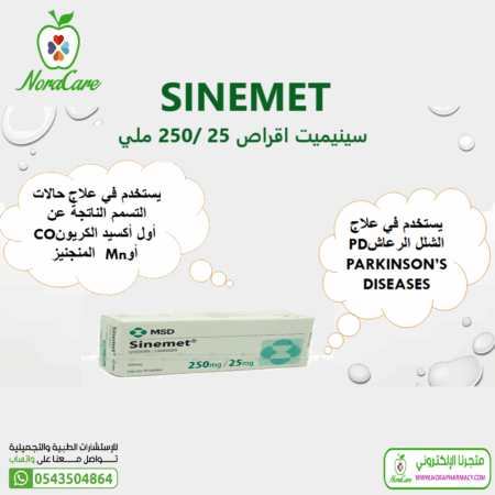 ⁦SINEMET سينيميت اقراص 25 /250 ملي⁩ - الصورة ⁦3⁩