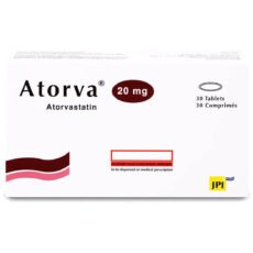 اتورفا Atorva 20 mg atorvastatin Tablets