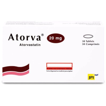 اتورفا Atorva 20 mg atorvastatin Tablets