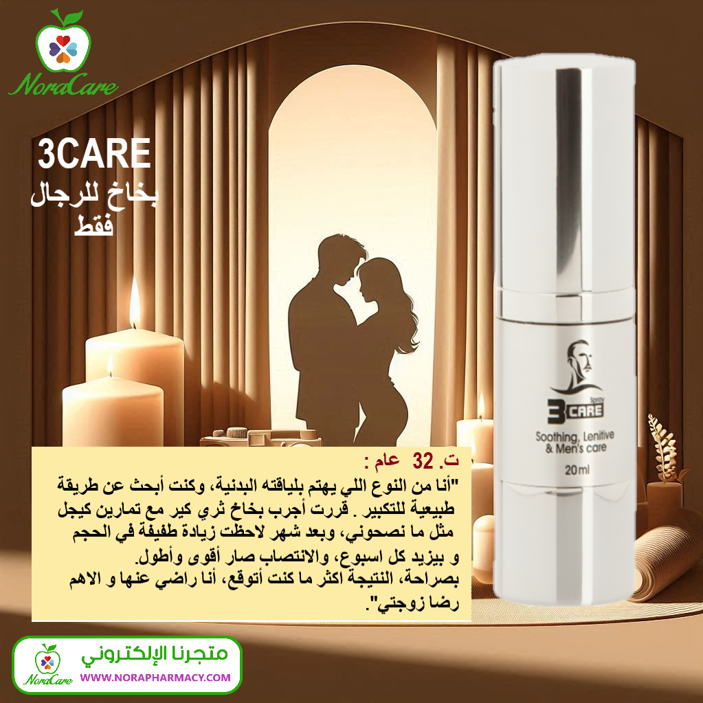 بخاخ تأخير القذف ثري كير 3CARE - الصورة 2