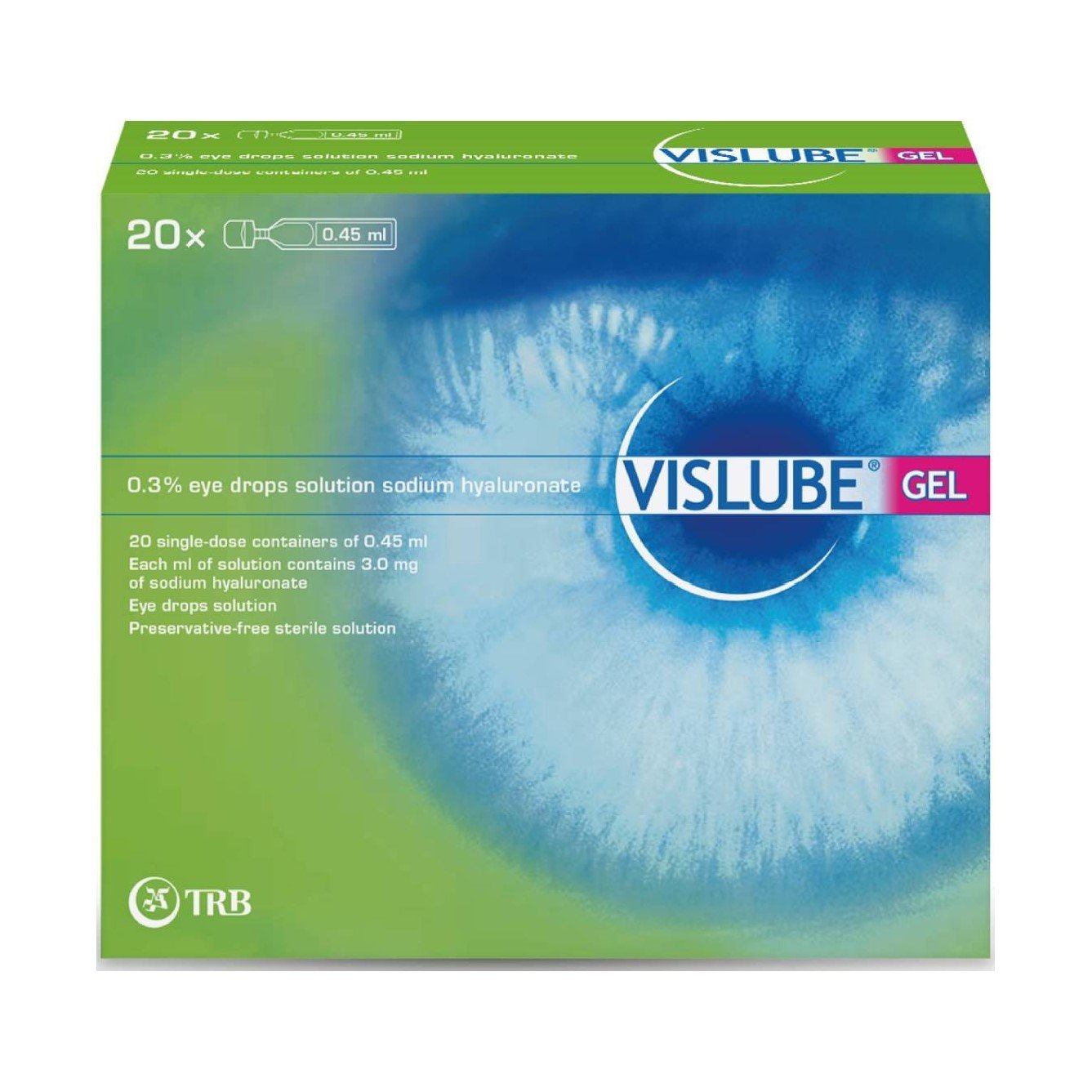 VISLUBE GEL فيزلوب جل 20 * 0.45 ملي