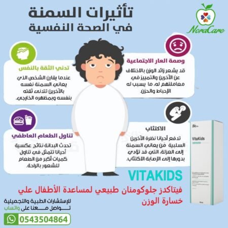 ⁦علاج سمنه الاطفال جلوكومانان فيتاكدز فيتامين VITAKIDS⁩ - الصورة ⁦9⁩