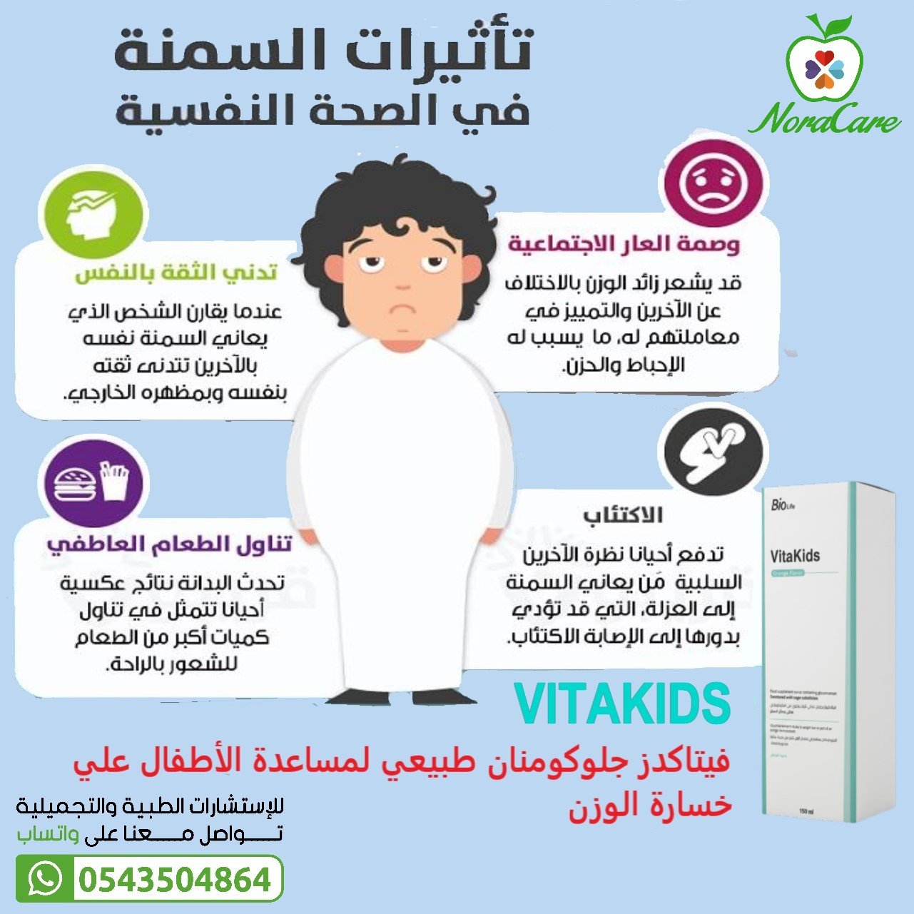علاج سمنه الاطفال جلوكومانان فيتاكدز فيتامين VITAKIDS - الصورة 9