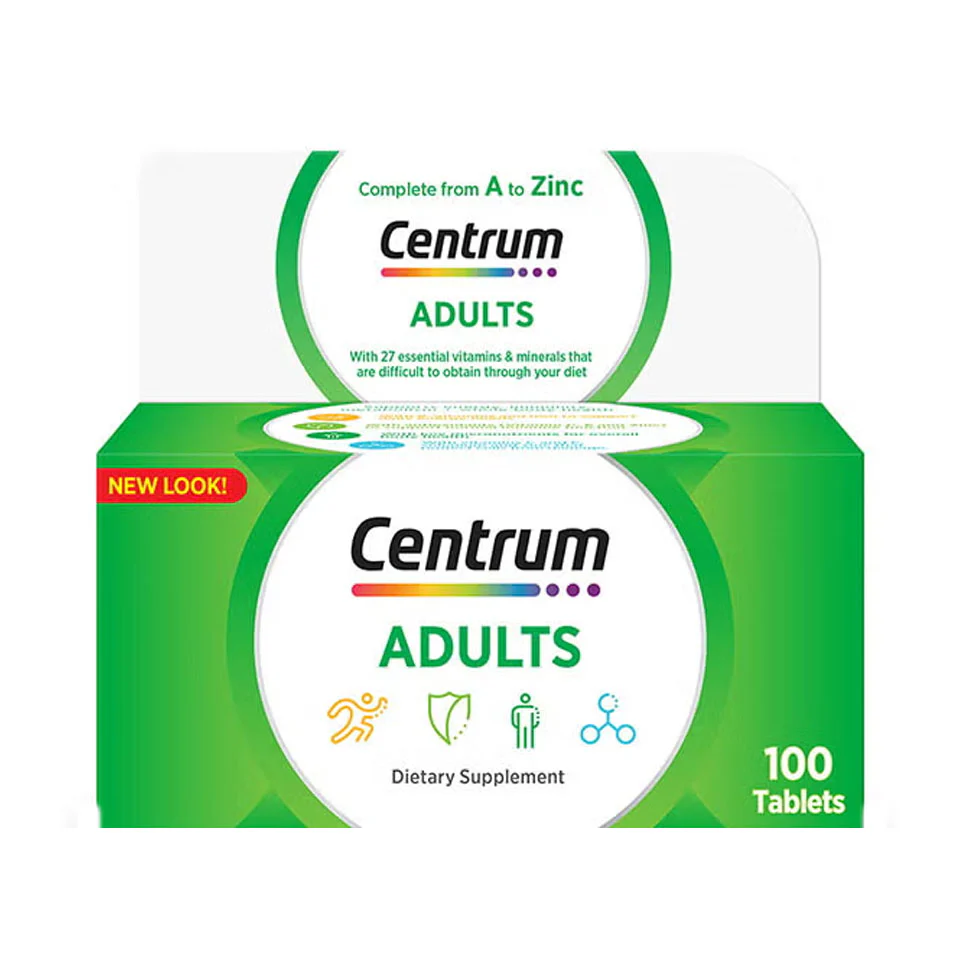 سنتروم فيتامينات للكبار CENTRUM ADULTS 100 TABLETS