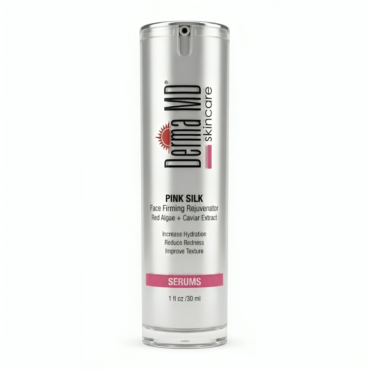 كريم الكافيار و الطحالب الحمراء . نضارة نعومه شد ترطيب PINK SILK SERUM