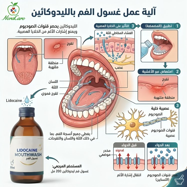 LIDOCAINE MOUTH WASH غسول الفم ليدوكايين - الصورة 2