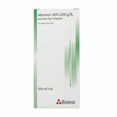 human albumin البومين بشري 20 % 100 ملي