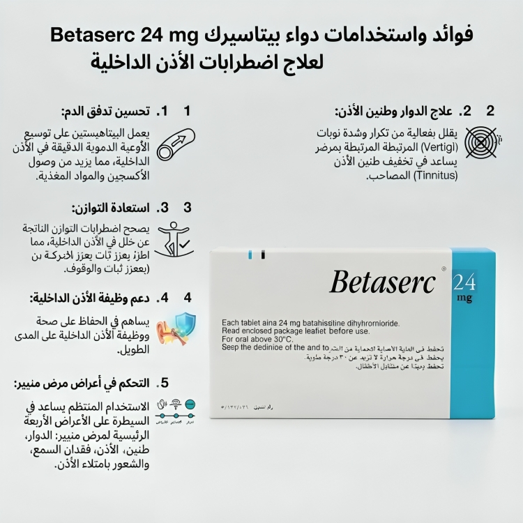 بيتاسيرك Betaserc 16 mg - الصورة 2