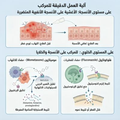 علاج فطريات الانف بخاخ ميموتازون + فلوكونازول