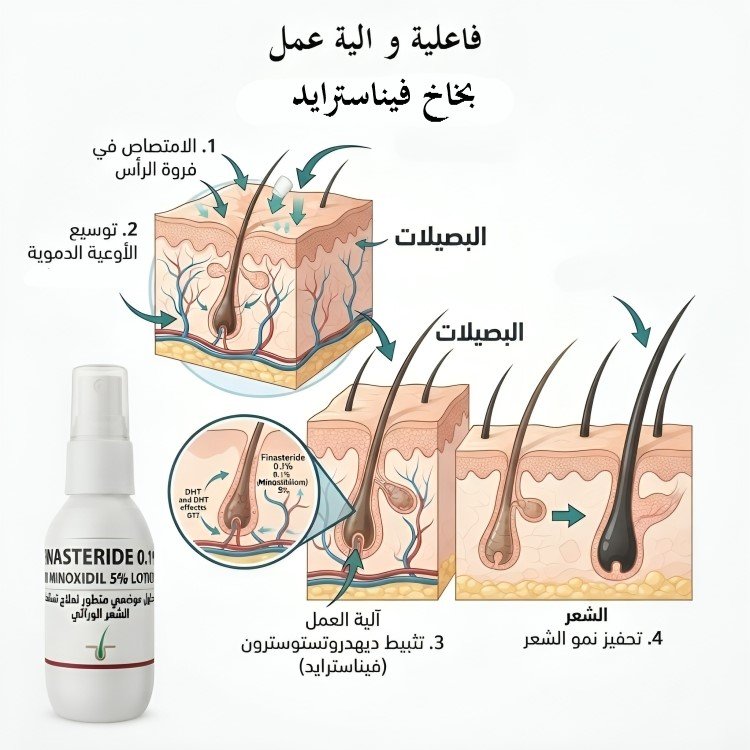 فيناسترايد بخاخ FINASTERIDE SOLUTION - الصورة 2