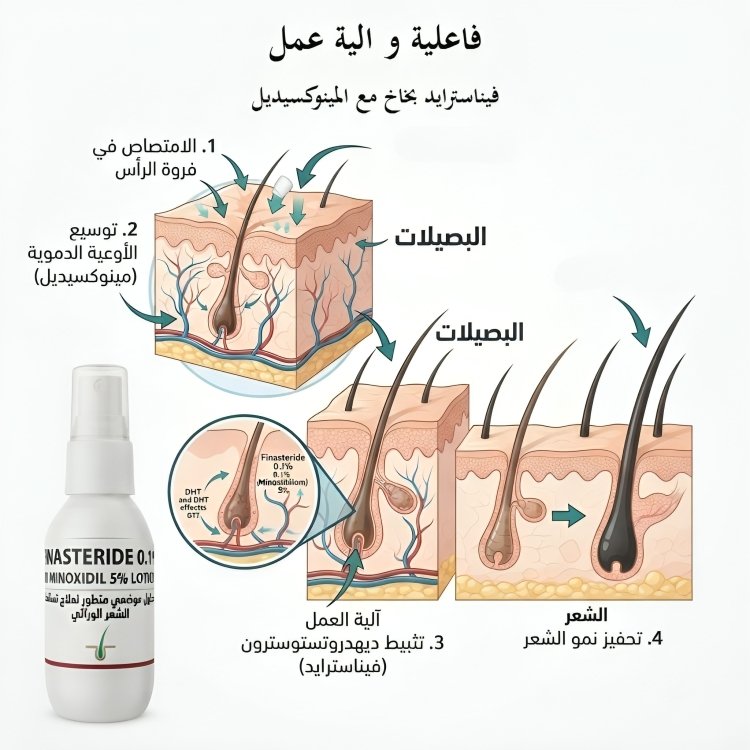 فيناسترايد بخاخ مع المينوكسيديل FINASTERIDE IN MINOXIDIL SOLUTION - الصورة 2