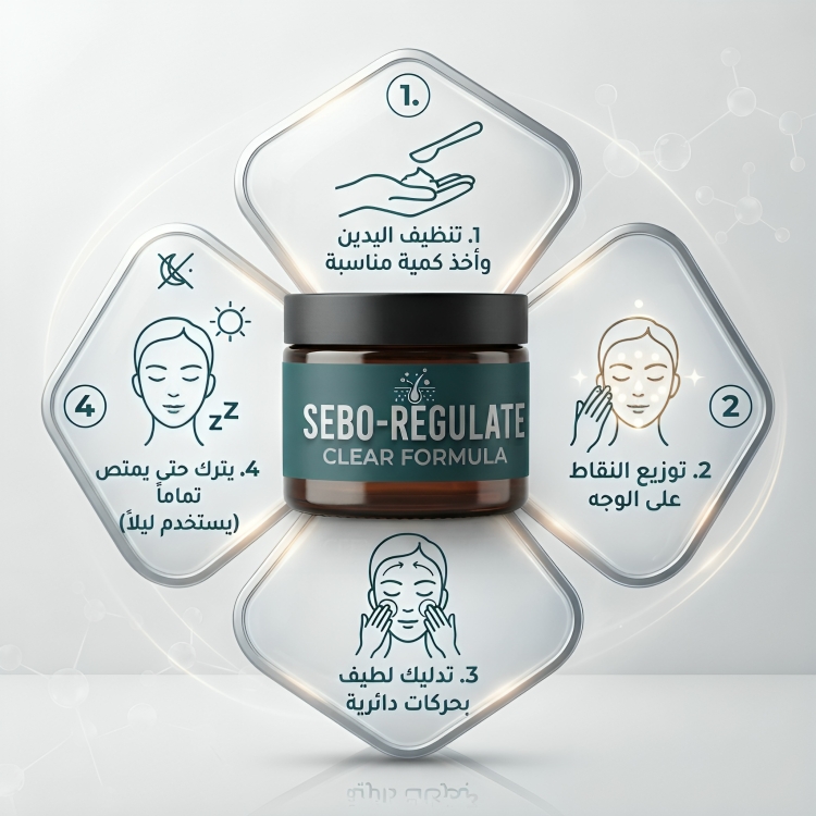 كريم المسامات الواسعة Sebo Regulate Clear Formula - الصورة 4