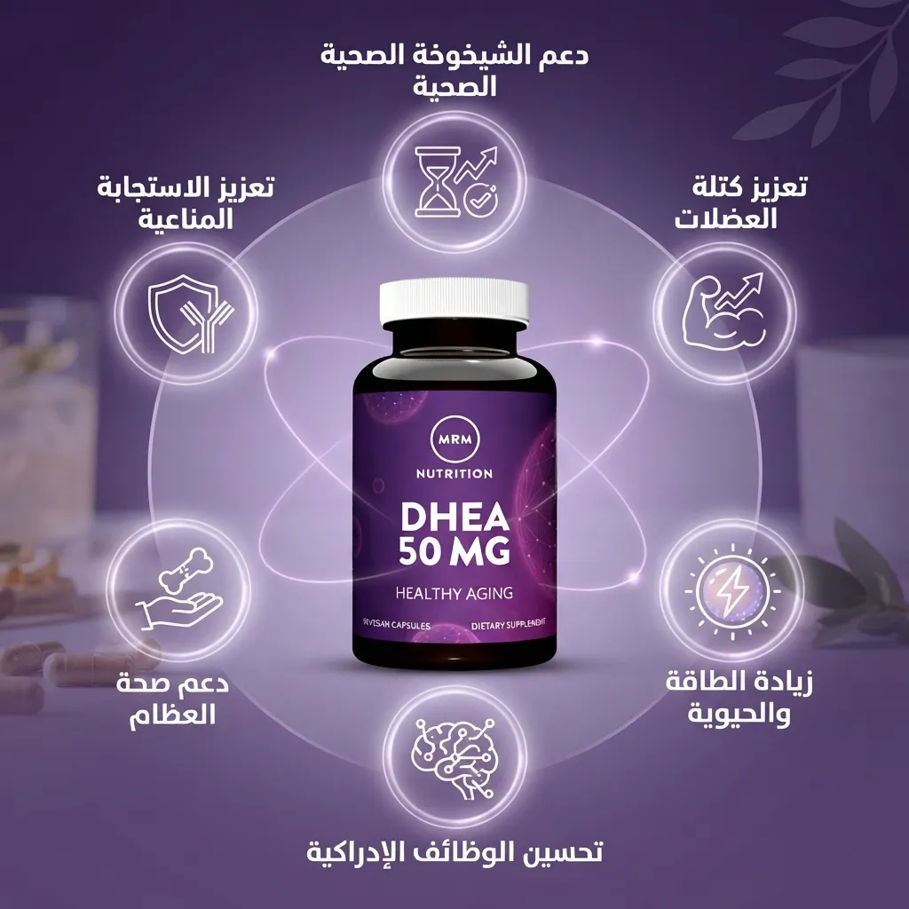 DHEA 50 دهيا 50 ملغ 90 كبسولة نباتية - الصورة 3