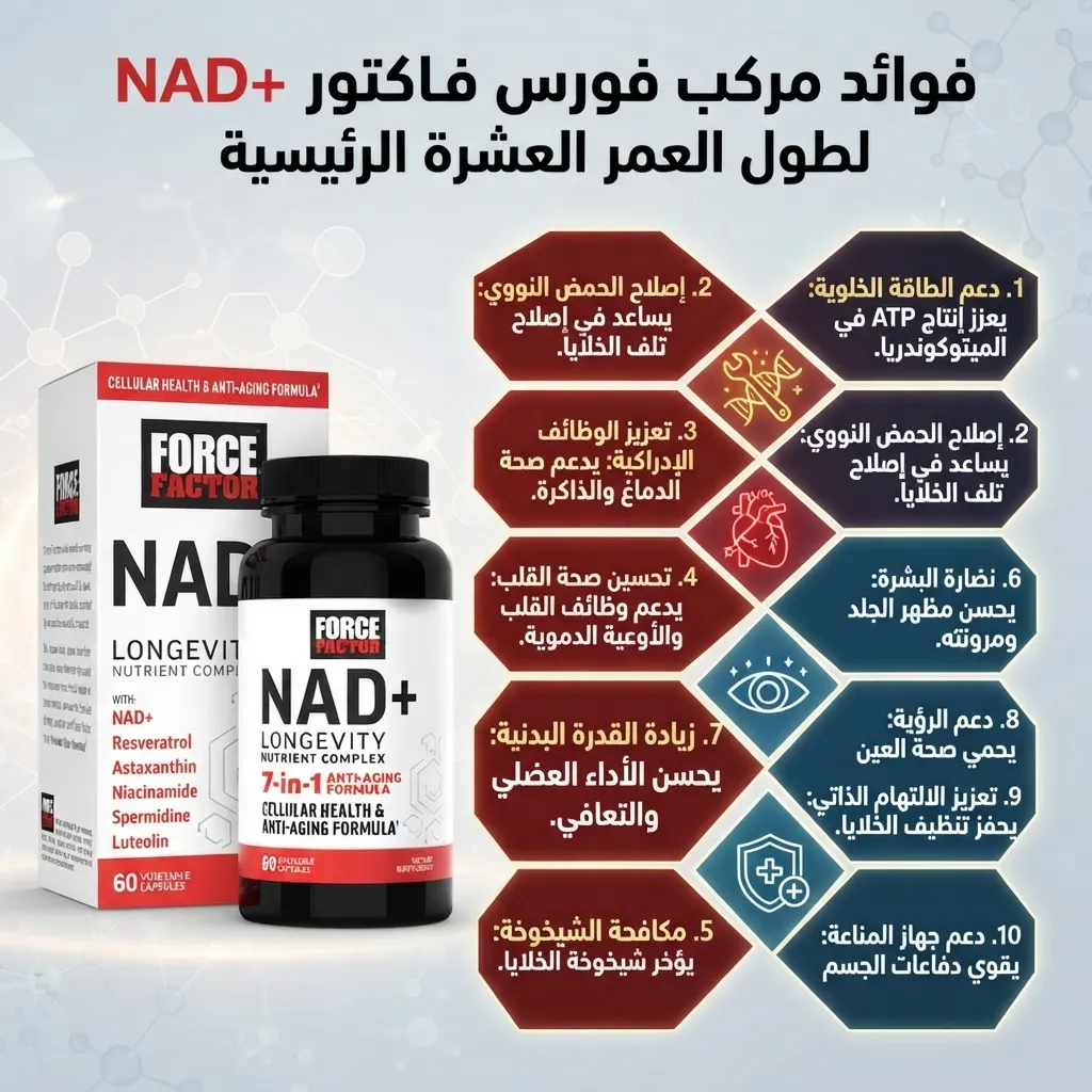 nad+ فيتامين مضاد للشيخوخة ناد+ - الصورة 4