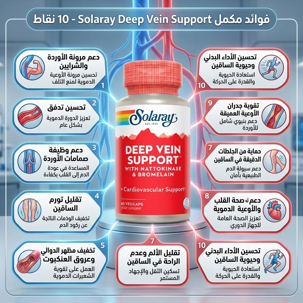 حبوب للدوالي و تقوية الشرايين والاوردة DEEP VEIN SUPPORT - الصورة 3