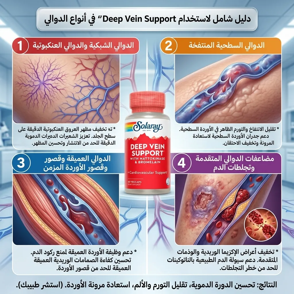حبوب للدوالي و تقوية الشرايين والاوردة DEEP VEIN SUPPORT - الصورة 4