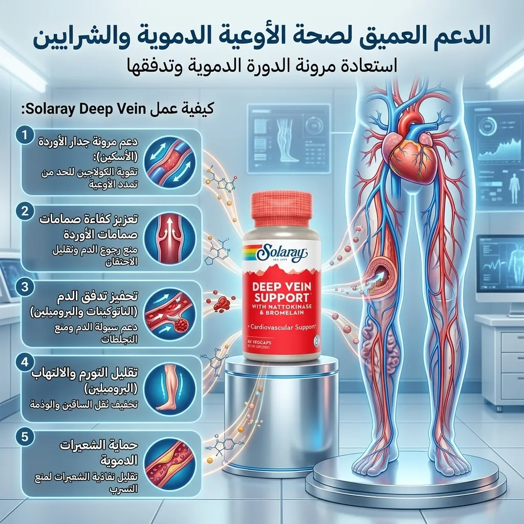 حبوب للدوالي و تقوية الشرايين والاوردة DEEP VEIN SUPPORT - الصورة 2