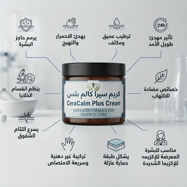 علاج اكزيما كريم سيرا كالم بلس CeraCalm Plus cream - الصورة 2