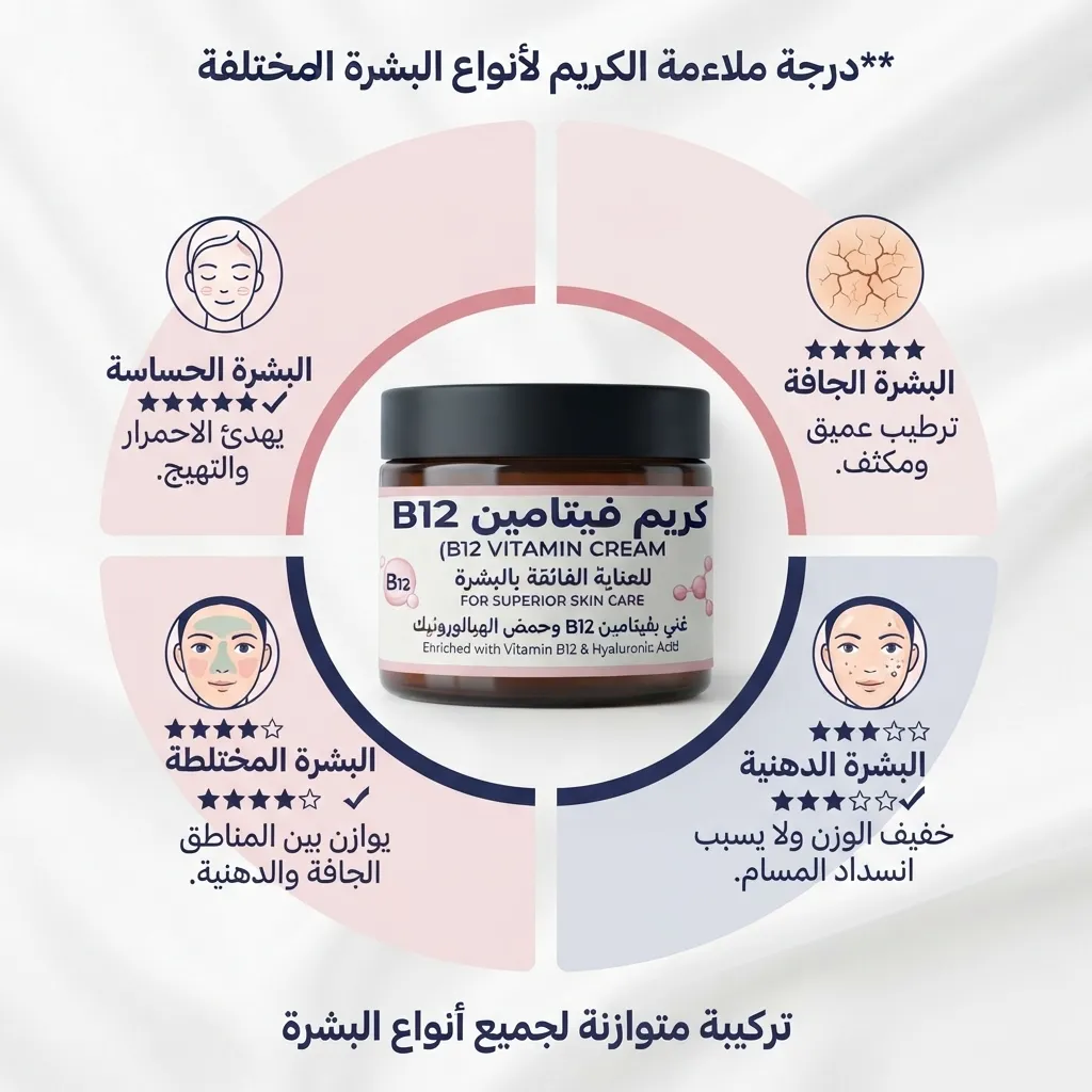 كريم b12 فيتامين B12 للبشرة 50 ملي - الصورة 4